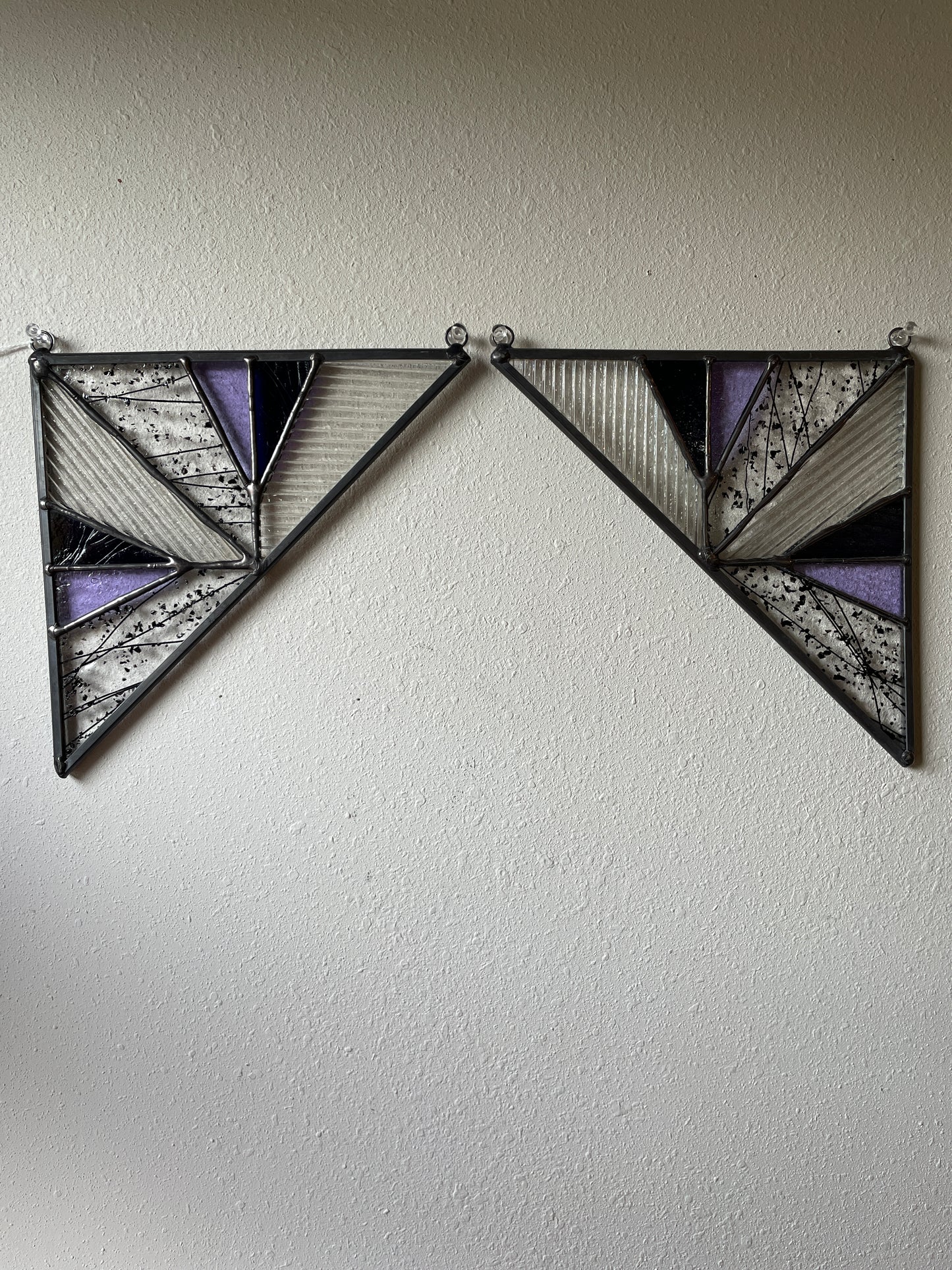 Purple Confetti Corner Window Set